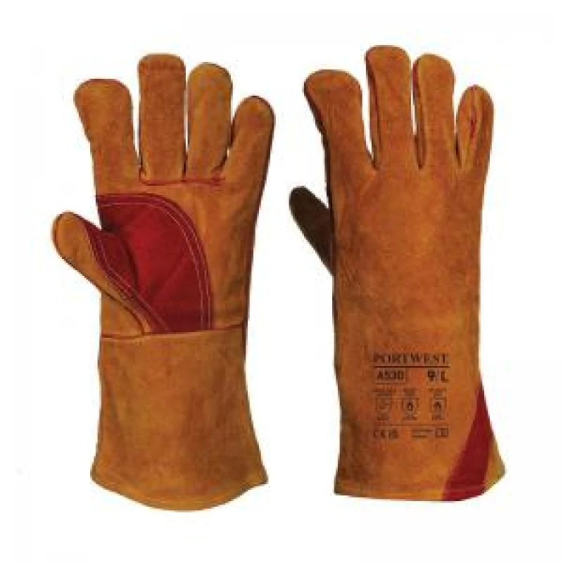 Image of Portwest Reinforced Welding Gauntlets A530BRRXXXL Colour: Brown