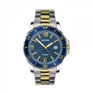Image of Sekonda Blue And Two Tone Fashion Watch - 1591