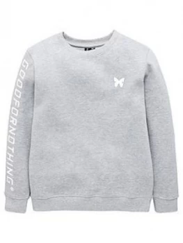 Image of Good For Nothing Boys Large Logo Overhead Sweat - Grey
