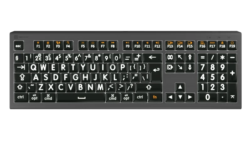 Image of Logickeyboard LKB-LPWB-A2M-UK keyboard Home USB QWERTY English Grey