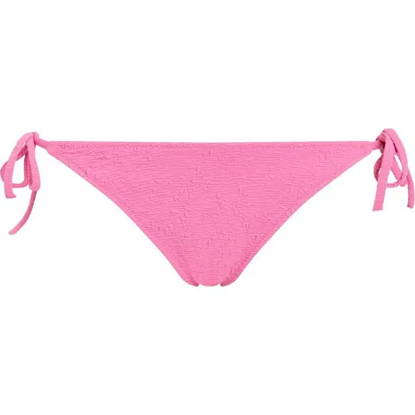 Image of Calvin Klein Mon Txtr Tie Ld43 Tie Side Bikini Bottoms 8 (XS) Pink 35517006310
