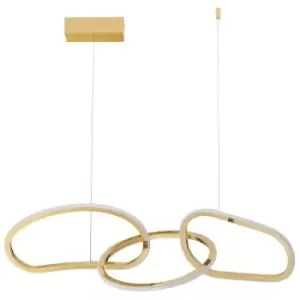 Image of Merano - Goodyear Integrated LED Pendant Ceiling Light Gold plating Stainless Steel LED 40W 2000Lm 3000K