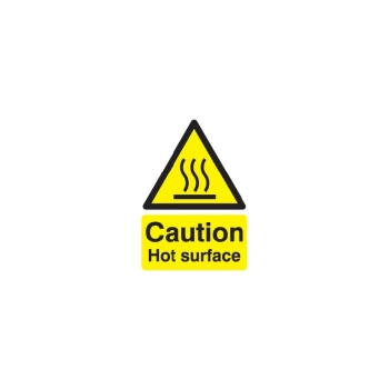 Image of Hot Surface Vinyl Caution Sign - 148 X 210MM