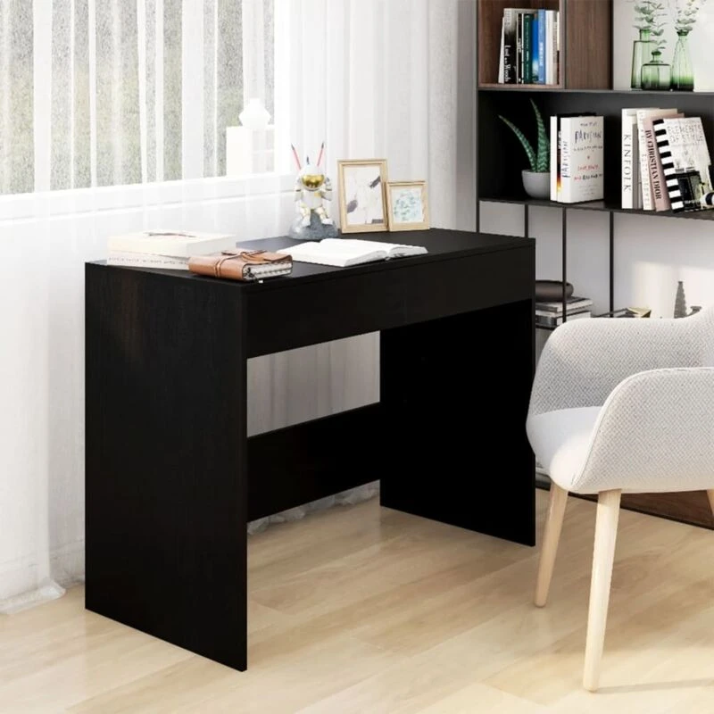 Image of VIDAXL Desk Black 101x50x76.5cm Engineered Wood Vidaxl 8720286834756