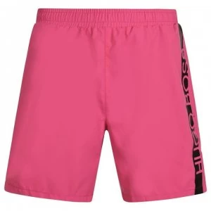 Image of Hugo Boss Dolphin Swim Shorts Bright Pink Size L Men
