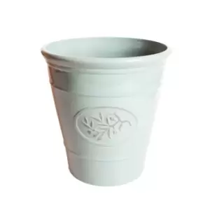Image of Yougarden Pale Green Plastic Planter 40cm