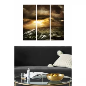 Image of MDF58382251 Multicolor Decorative MDF Painting (3 Pieces)