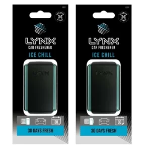 Image of Lynx Ice Chill Car Air Freshener (Case Of 6)