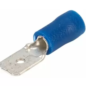 Image of TruConnect 6.3x0.8mm 16A Blue Push On Pack of 100