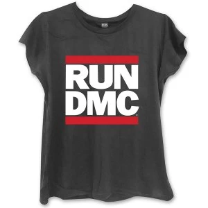 Image of Run DMC - Logo Womens Medium T-Shirt - Black