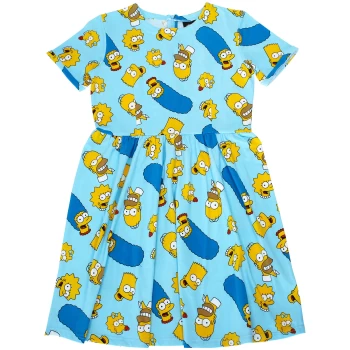 Image of Cakeworthy x The Simpsons - Simpsons Family Toss Print Dress - XL