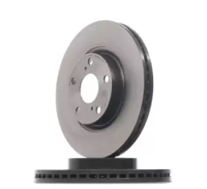 Image of PAIR PAINTED BREMBO BRAKE DISCS 09.9817.31