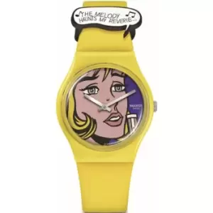 Image of Unisex Swatch Reverie By Roy Lichtenstein Art Journey Watch