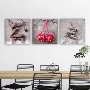 Image of DRPRC45 Multicolor Decorative Canvas Painting (3 Pieces)