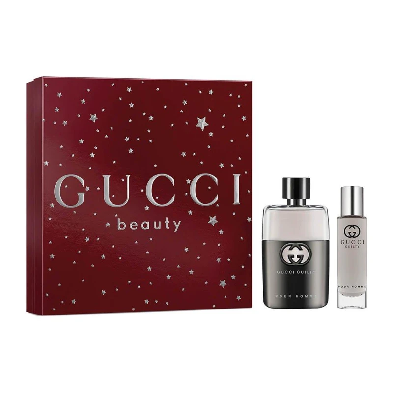 Image of Gucci Guilty Pour Homme Eau de Toilette For Him Duo Giftset 50ml Multi male One Size
