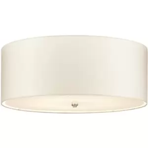 Image of Elstead - LightBox Fletcher 26 Flush Ceiling Light with Polished Chrome Finial