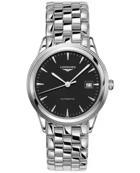 Image of Longines Flagship Automatic Black Dial Stainless Steel Mens Watch L4.974.4.52.6 L4.974.4.52.6