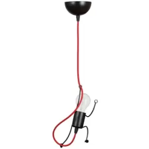 Image of Emibig Bobi Black Pendant Ceiling Light 1x E27