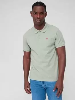 Image of Levis Small Logo Polo Shirt - Grey, Size S, Men