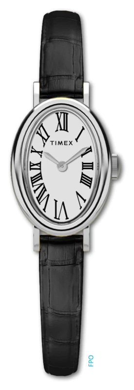 Image of Timex TW2W78400 Cavatina (19mm) White Dial / Black Leather Watch