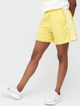 Image of Adidas Originals 3 Stripe Short - Yellow