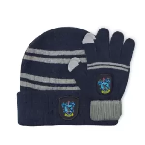 Image of Harry Potter Beanie & Gloves Set for Kids Ravenclaw