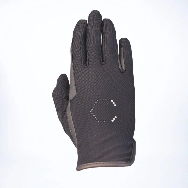 Image of Coldstream Mens Lintlaw Summer Riding Gloves in Black Size: XS Black Male XS