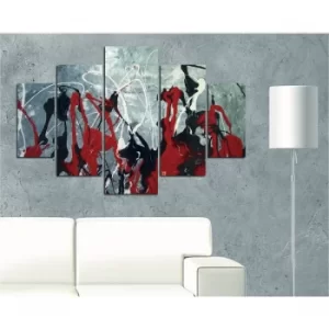 Image of ST182 Multicolor Decorative MDF Painting (5 Pieces)