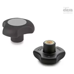 Image of Elesa - Lobe knob-VTT.50-C-B-M10-C3 Grey