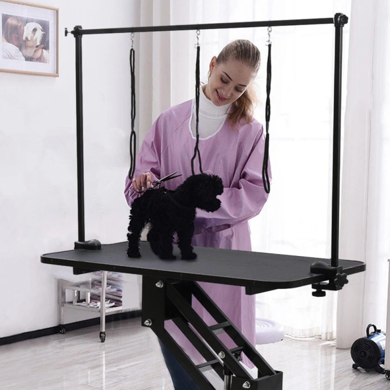 Image of KIDKID PET Adjustable Hydraulic Pet Grooming Trimming Table Black unisex One size