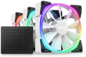Image of 120mm NZXT Aer RGB 2 Premium Fan Triple Pack PWM High Airflow Fan 500-1500rpm White