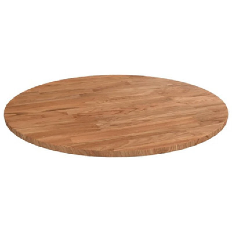 Image of vidaXL Round Table Top Light Brown dia.40x1.5cm Treated Solid Wood Oak, Brown 342959
