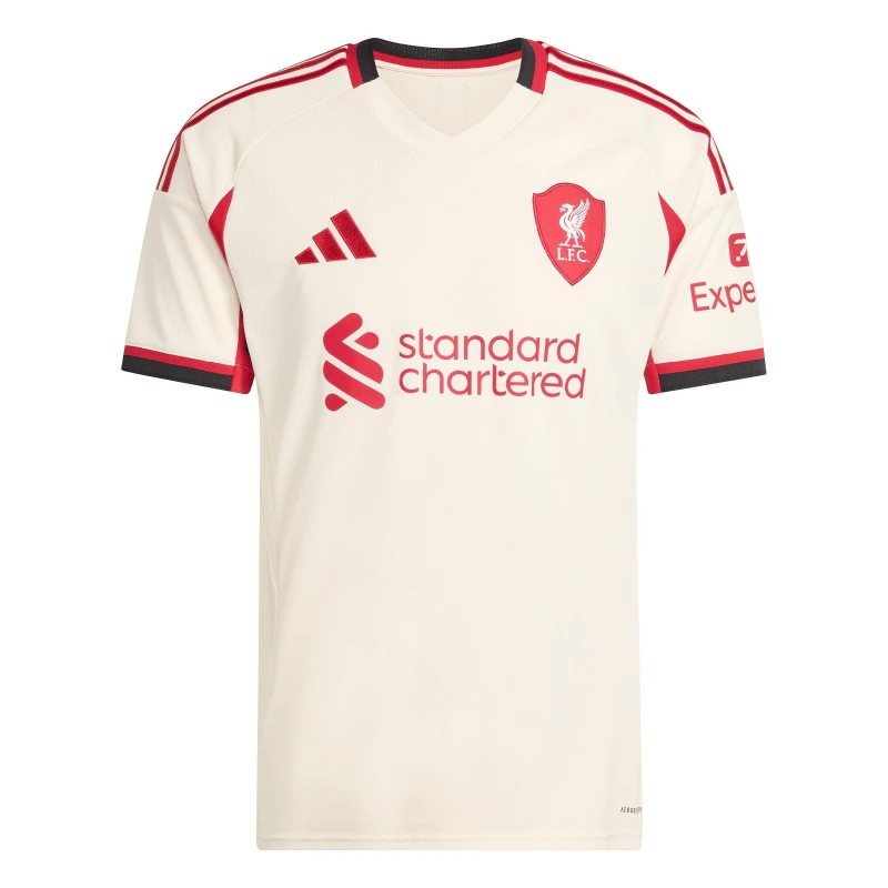 Image of adidas Liverpool Away Shirt 2025 2026 Adults White male 2XL
