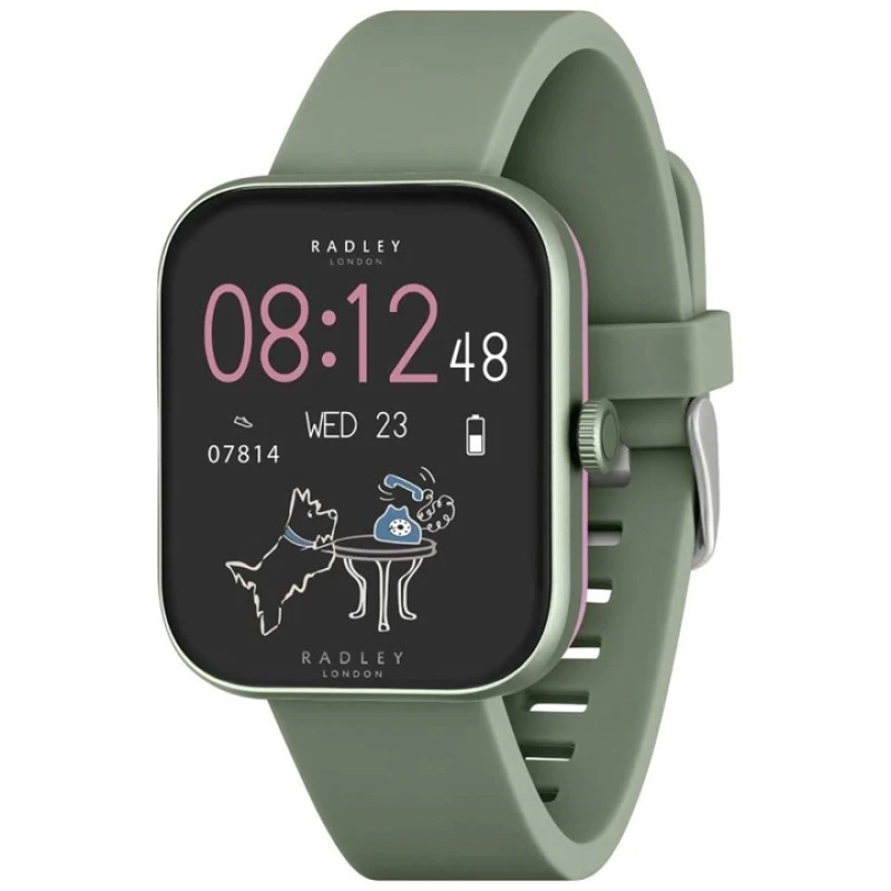 Image of Radley Series 32 Olive Green Silicone Strap Smart Watch