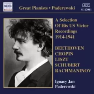 Image of Ignacy Jan Paderewski - Paderewski: A Selection of His US Victor Recordings CD Album - Used