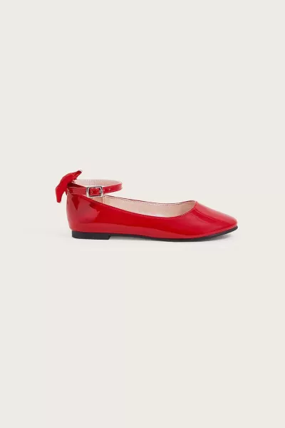 Image of Patent Bow Ballerina Flats