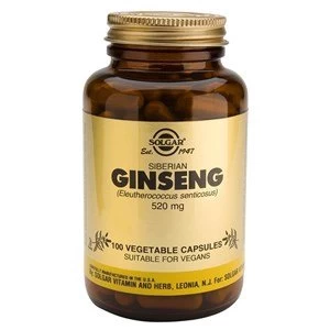 Image of Solgar Siberian Ginseng 520 mg Vegetable Capsules 100 Veg Caps