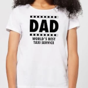 Image of Dad Taxi Service Womens T-Shirt - White - 5XL