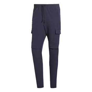 Image of adidas LA Galaxy Travel Tracksuit Bottoms Mens - Blue