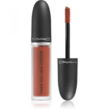 Image of MAC Cosmetics Powder Kiss Liquid Lipcolour Liquid Matte Lipstick Shade Impulsive 5ml