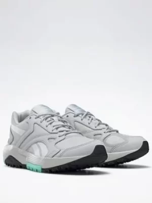 Image of Reebok Lavante Terrain Shoes, Grey/White/Black, Size 5, Women