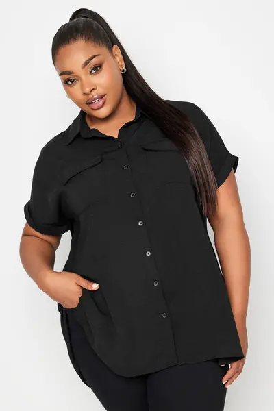 Image of Yours Short Sleeve Shirt Black