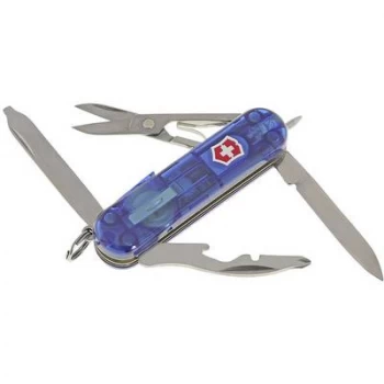 Image of Victorinox Midnite Manager 0.6366.T2 Swiss army knife + LED light No. of functions 10 Blue (transparent)