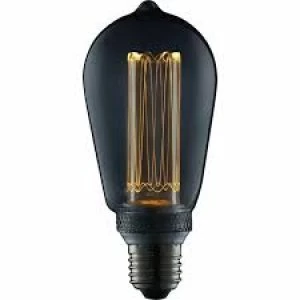 Image of TCP 1 pack Screw E27/ES 55lm LED Decorative Smokey Lantern Light Bulb Non Dimmable Glass, Plastic, Metal