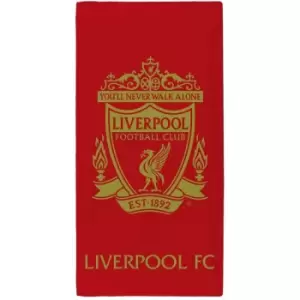 Image of Body Towel Red&Gold 70x140 - Red - Liverpool Fc