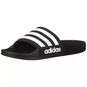 Image of adidas Childrens Adilette Shower Slider - Black, Size 2