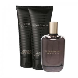 Image of Sean John Unforgivable Gift Set 125ml Eau de Toilette + 100ml Aftershave Balm + 100ml Shower Gel