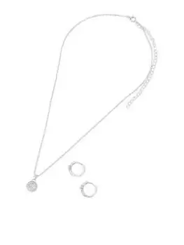 Image of Accessorize Sterling Silver Plated Crystal Cracker Set, Silver, Women