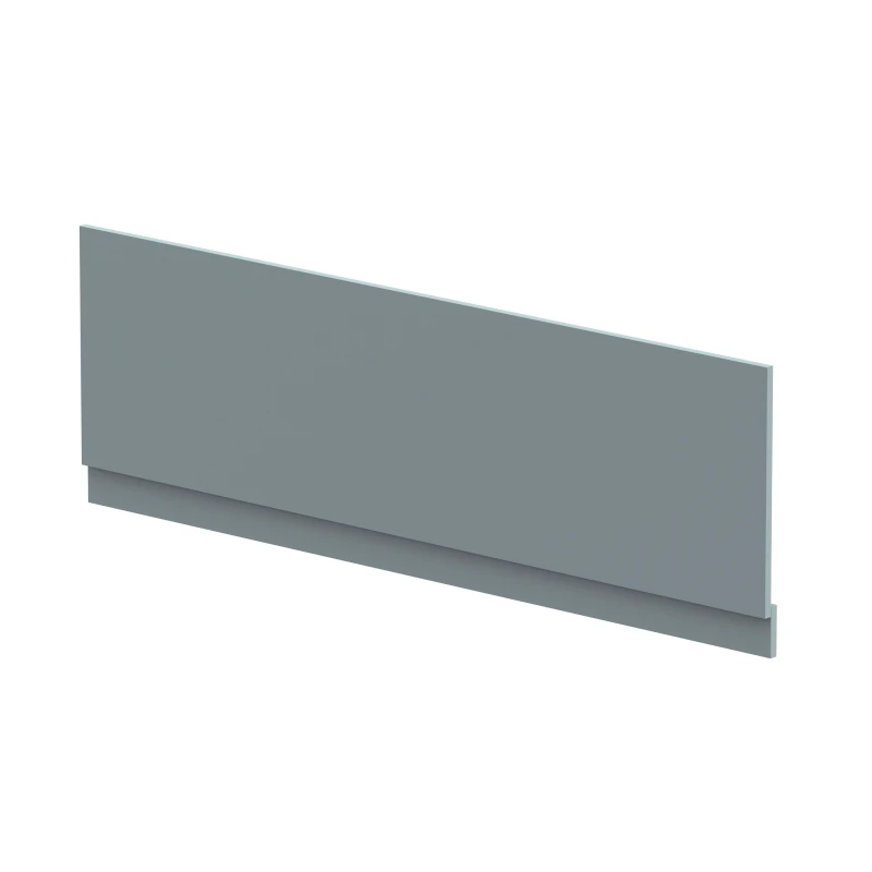 Image of Balterley Edge/Power Straight Front Bath Panel & Plinth, 1700mm - Matt Coastal Grey Grey unisex