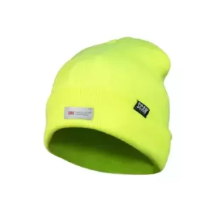 Image of Scan SCAHVBEAN Hi-Vis Yellow Beanie Hat